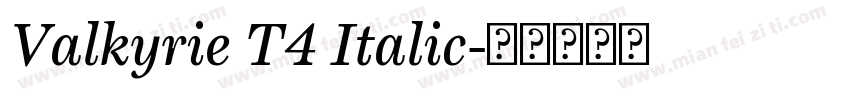 Valkyrie T4 Italic字体转换
